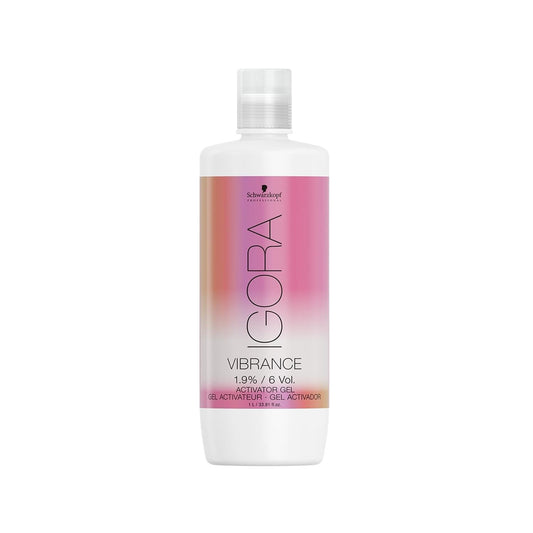 Schwarzkopf Igora Vibrance Oksidan %1.9 6 Vol. Activator Gel 1000 ml - Professional Hair Coloring Developer for Salon-Quality Results
