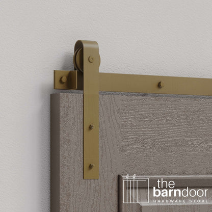 J Strap Heavy Duty Sliding Barn Door Hardware Kit