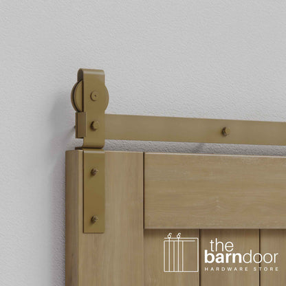 J-Strap Heavy Duty Bifold Barn Door Hardware Kit | 2 Door Kit