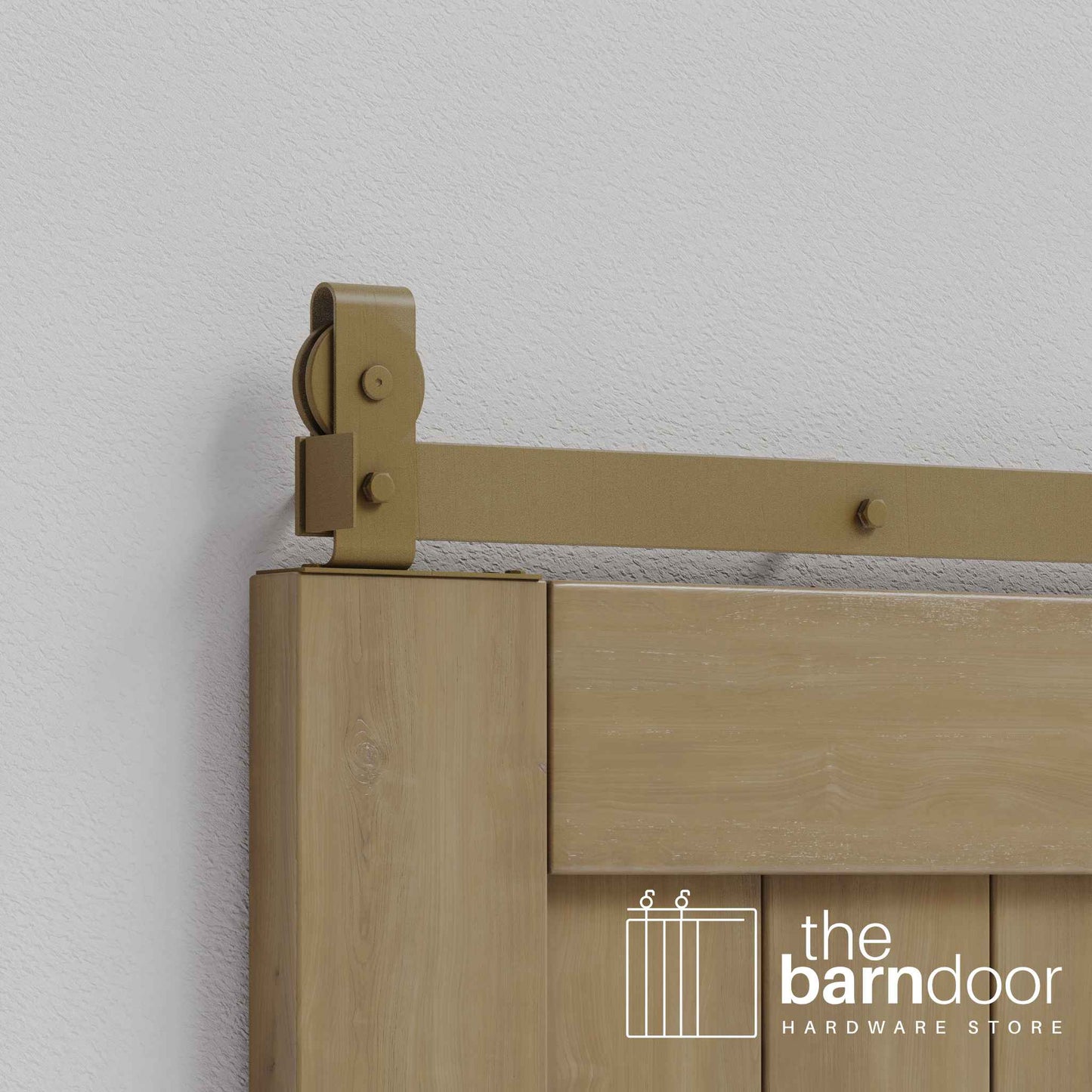J Top Mount Heavy Duty Bifold Barn Door Hardware Kit | 2 Door Kit
