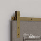 Flat Top Strap Heavy Duty Sliding Barn Door Hardware Kit