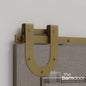 Horseshoe Heavy Duty Sliding Barn Door Hardware Kit