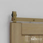 Modern J Top Mount Bifold Barn Door Hardware Kit | 2 Door Kit