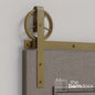 Wagon Wheel Heavy Duty Sliding Barn Door Hardware Kit