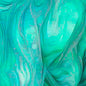 Jade Horizons Ombre Wave Cotton 44"/45" Fabric Per Yard