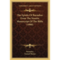 The Epistle Of Barnabas From The Sinaitic Manuscript Of The Bible (1880) - Paperback