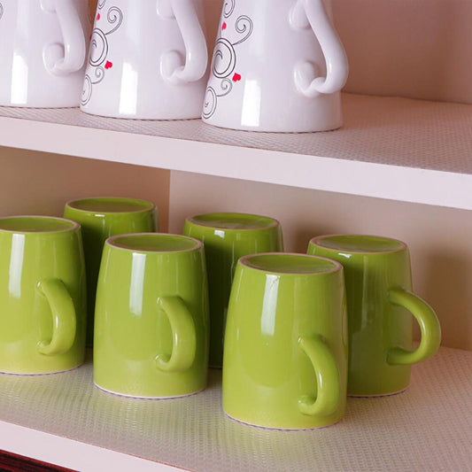 Decobella Transparent Shelf Liner - Easy Clean, Customizable, Waterproof EVA Material for Drawers & Countertops