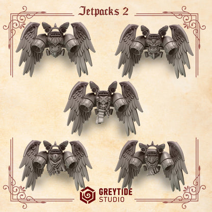 3d Printed Crimson Lords Jetpack Set by Greytide Studio