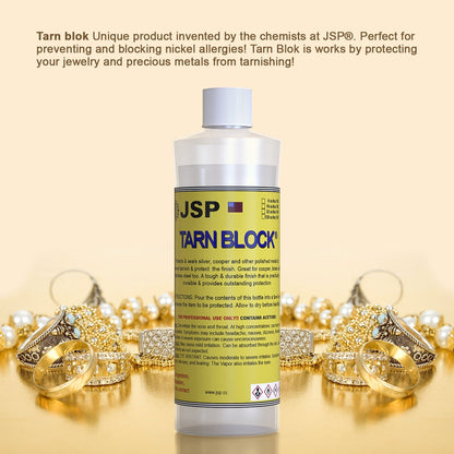 GTE Tarn-Blok Tarnish Shield Seal Protect and Polish Precious Metals Silver Jewelry Copper Against Tarnish in One Application