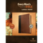 Every Man's Bible NLT, Large Print, Tutone - Imitation Leather