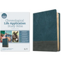 KJV Chronological Life Application Study Bible, Second Edition (Leatherlike, Palm Forest Blue) - Imitation Leather