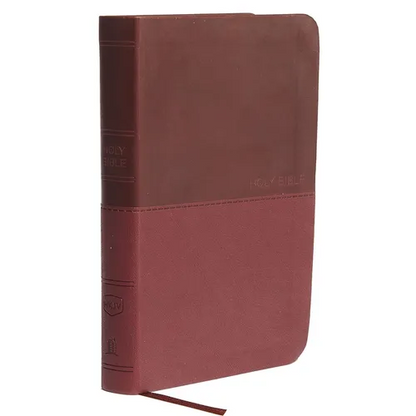 NKJV, Value Thinline Bible, Compact, Imitation Leather, Burgundy, Red Letter Edition - Imitation Leather