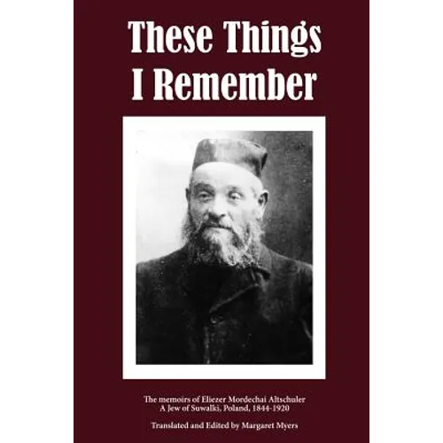 These Things I Remember - Paperback