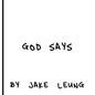 God Says - Hardcover