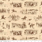 John Wayne American West Main Cream 43"/44" Fabric Per Yard
