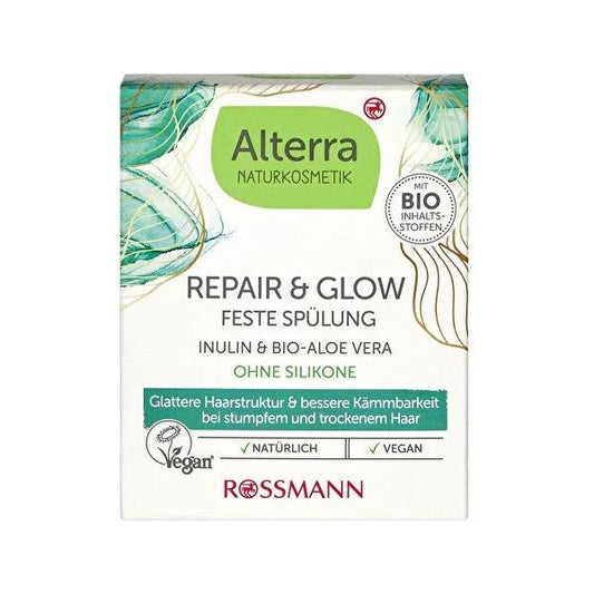 Alterra Vegan Hair Care Cream Repair Glow for Dry Hair - Nourishing, Dermatologically Approved, Sustainable Packaging