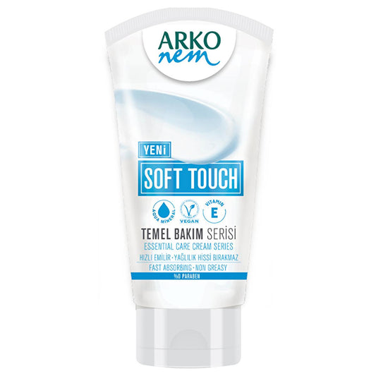 Arko Nem Soft Touch Moisturizer - Vegan, Paraben-Free Hydration for Dry Skin - 2.03 fl oz