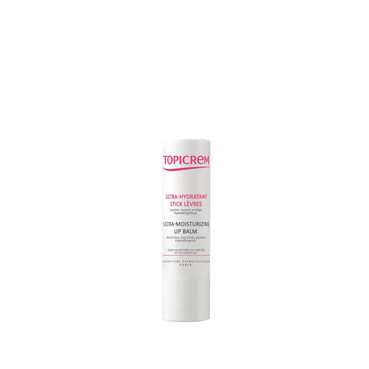 Topicrem Ultra Moisturizing Lip Balm - Intensive Hydration for Dry, Chapped Lips - 4g