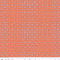 Juju's Petals Calico Orange Cotton 43"/44" Fabric Per Yard
