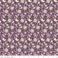Juju's Petals Dance Purple Cotton 43"/44" Fabric Per Yard