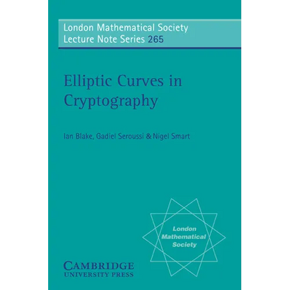 Elliptic Curves in Cryptography - Paperback