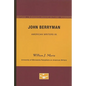John Berryman - American Writers 85: University of Minnesota Pamphlets on American Writers - Paperback