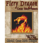 Fiery Dragon Cross Stitch Pattern - Paperback