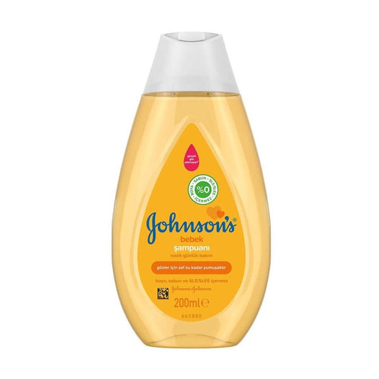 Johnson's Baby Shampoo, 200ml - Tear-Free, Gentle on Eyes, SLS/SLES Free for Delicate Baby Skin