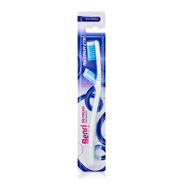 Benri Manual Toothbrush for Adults - Soft Bristle, Non-Slip Handle, ISO 20126 Compliant