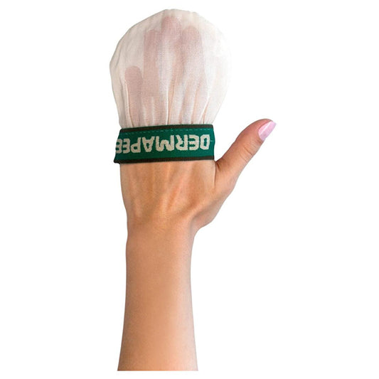 Dermapeel Silk Facial Exfoliating Glove - Natural Skincare, Gentle Exfoliation for Face & Neck