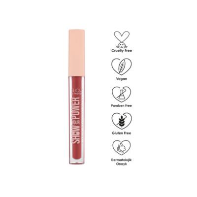 Show By Pastel Show Your Power 604:  Long-Lasting, No-Transfer Vegan Liquid Matte Lipstick for All-Day Comfort