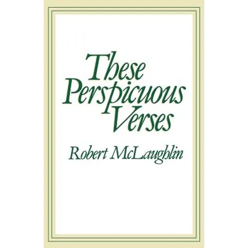 These Perspicuous Verses - Paperback