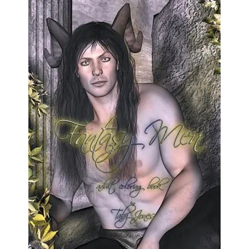 Fantasy Men Adult Coloring Book - Paperback