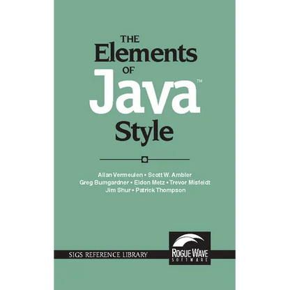 The Elements of Java Style - Paperback
