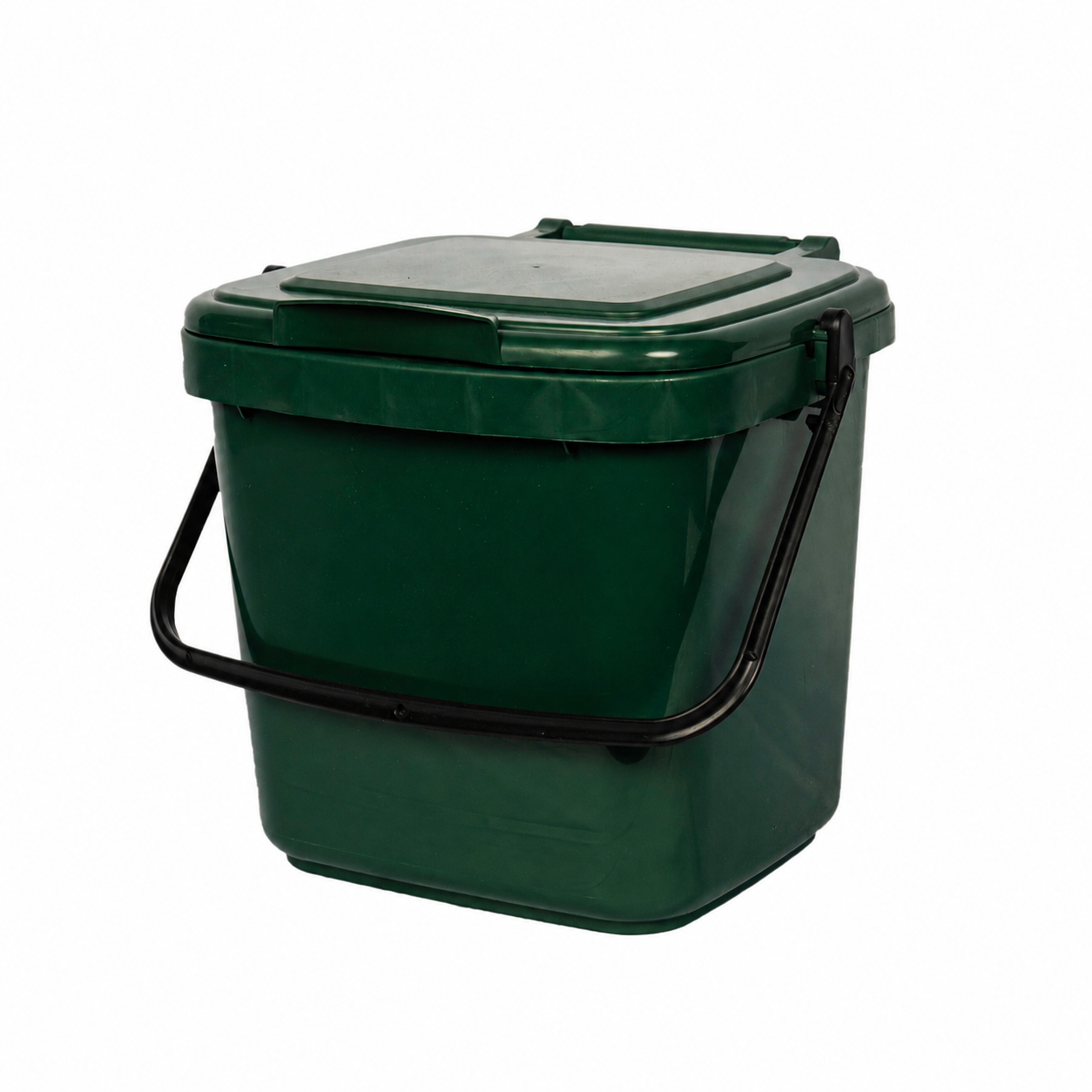 EcoSafe 2.5-Gallon Kitchen Caddy, Eco-Friendly Compost Container, Small Food Waste Bin for Food Scraps and Trash (QTY 1), SKU KCGRN
