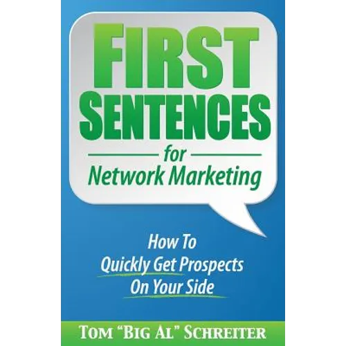 First Sentences For Network Marketing - Paperback