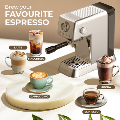 Espresso Coffee Machine w/ Milk Frother, KF1000X