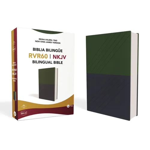 Biblia Bilingue-PR-Rvr 1960/NKJV - Imitation Leather