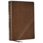 Kjv, Word Study Reference Bible, Leathersoft, Brown, Red Letter, Thumb Indexed, Comfort Print: 2,000 Keywords That Unlock the Meaning of the Bible - Imitation Leather