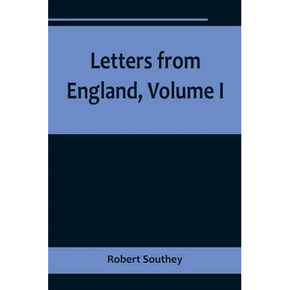 Letters from England, Volume I - Paperback