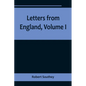 Letters from England, Volume I - Paperback
