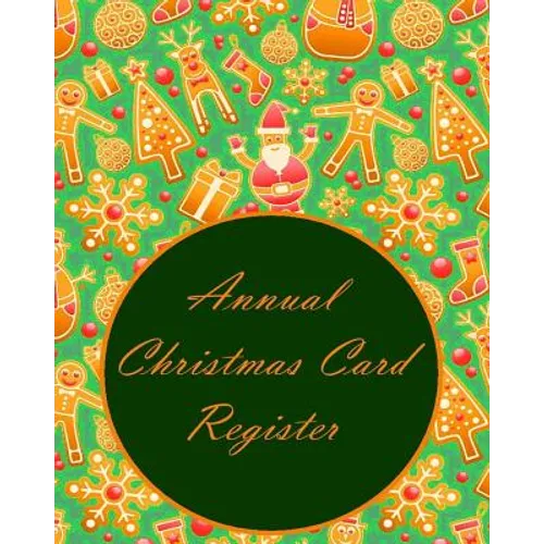 Annual Christmas Card Register - Paperback