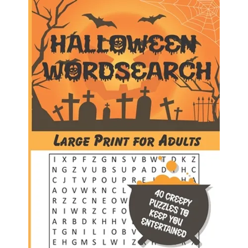 Halloween Wordsearch: For Adults, Large Print - Paperback