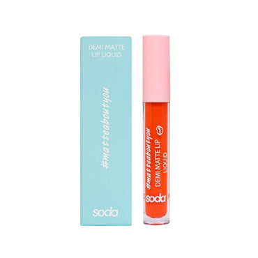 Soda Lip Liquid - Demi Matte Finish, Long Lasting Lip Color for Women