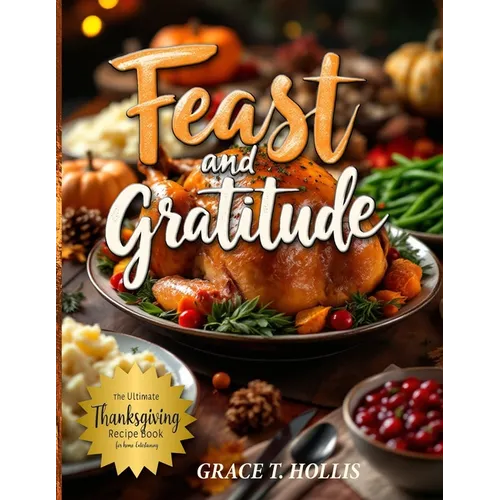 Feast and Gratitude: Classic Recipe Book for Thanksgiving, Easy Holiday Dinner Party Ideas, and Must-Haves for Hosting a Memorable Feast - Paperback