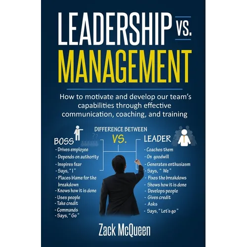 Leadership vs. Management: How to motivate and develop our team's capabilities through effective communication, coaching, and training - Paperback