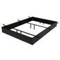 King  size Hotel Style Metal Bed Base Bed Frame in Espresso - 7.5-inch High