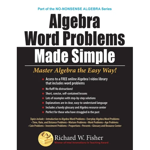 Algebra Word Problems Made Simple - Paperback