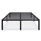 King size 18-inch High Rise Heavy Duty Metal Platform Bed Fame with Steel Slats