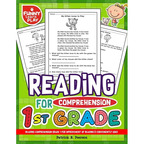 Reading Comprehension Grade 1 for Improvement of Reading & Conveniently Used: 1st Grade Reading Comprehension Workbooks for 1st Graders to Combine Fun - Paperback